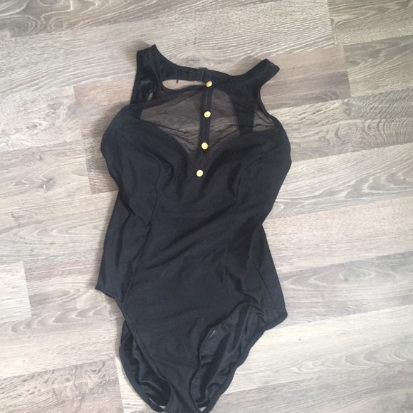 Black and gold swimsuit - Picture 1 of 2